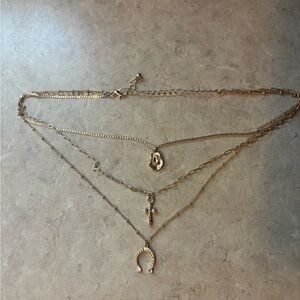 Western Trio Charm Necklace